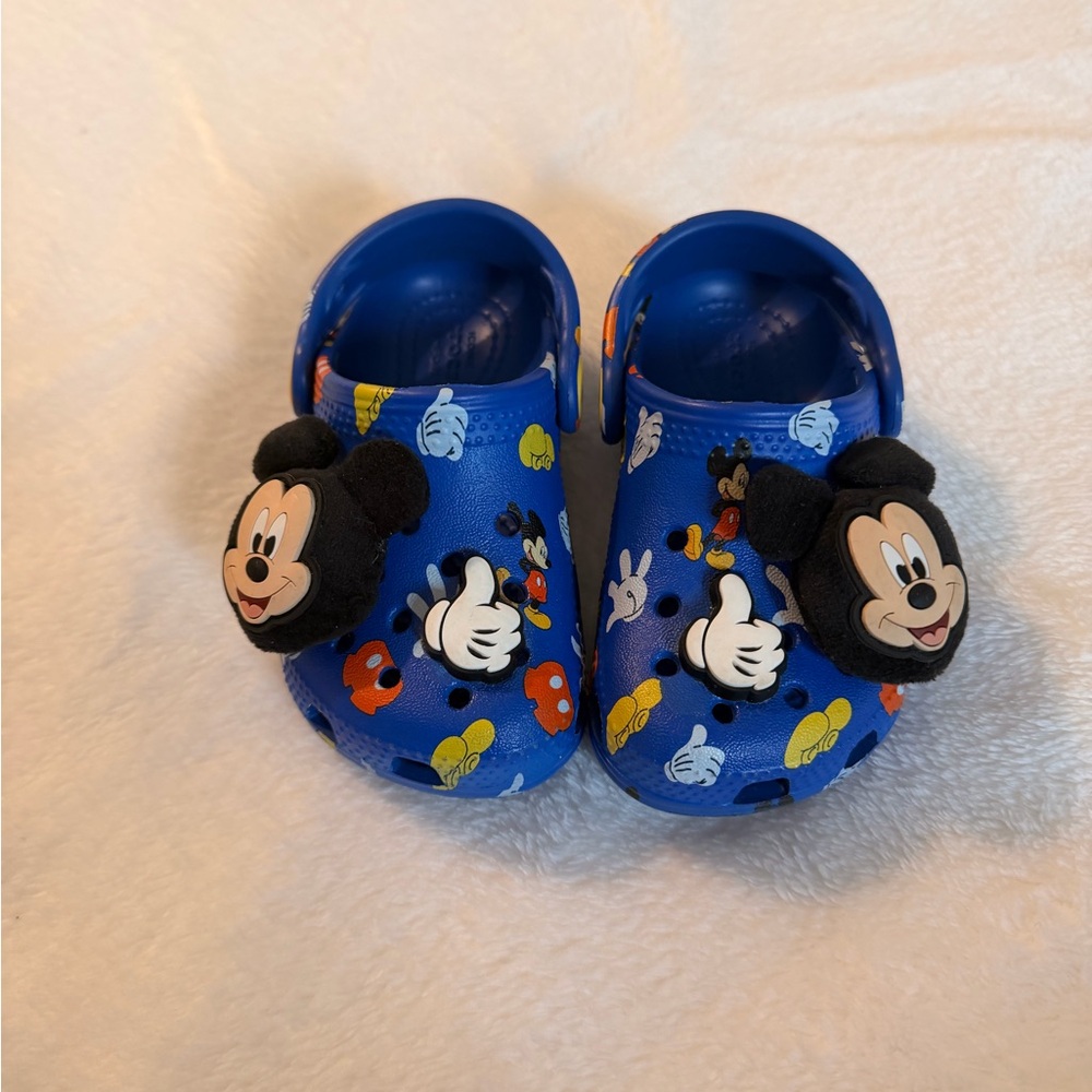 CROCS Kids Blue Sandals with Mickey Mouse